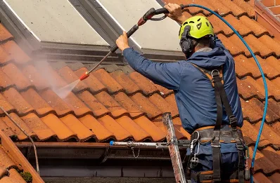 Démoussage et hydrofuge de toiture à Niaux
